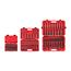 1/4, 3/8, 1/2" Drive 6-Point Impact Socket Set with Cases, 220-Piece (5/32 - 1-1/4", 4 - 32 mm)