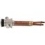 P-118X Series 4", 1/2" Crimp Pex Single Handle Hot & Cold Mixing Hydrant, Satin Nickle