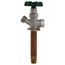 P-164D 4" Quarter Turn - Anti-Siphon Wall Hydrant, 1/2" MPT x 1/2" Sweat, Diamond