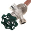 P-164 Series 8", 1/2" MPT x 1/2" SWT Inlet Frost-Free Anti-Siphon Quarter-Turn Wall Faucet