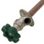 P-164 Series 12", 1/2" Expansion PEX Inlet Frost-Free Anti-Siphon Quarter-Turn Wall Faucet