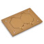 Multi-Gang Brass Cover Plate for Power and Communications Floor Boxes w/ Duplex Lift Lids