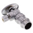 1/2" Press x 1/4" OD Compression Quarter Turn Angle Stop Valve, Lead Free (Chrome Plated)