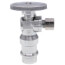 1/2" Press x 1/4" OD Compression Quarter Turn Angle Stop Valve, Lead Free (Chrome Plated)