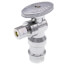 1/2" Press x 1/4" OD Compression Quarter Turn Angle Stop Valve, Lead Free (Chrome Plated)