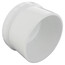8" PVC DWV Fitting Cleanout Adapter w/ Plug
