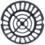 Z121 8" Cast Iron Dome Strainer