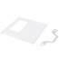 2-Gang Electrical Wall Plate, Metal Decora Combo, 1 Decora & 1 Blank (White)