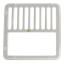 8-7/8" Replacement Floor Sink Half Grate