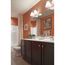 Bravo 2 Light Brushed Nickel Etched Glass Modern Bath Vanity Light