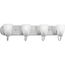 Gather 4 Light Polished Chrome Etched Glass Traditional Bath Vanity Light