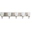 Gather 5 Light Brushed Nickel Etched Glass Traditional Bath Vanity Light