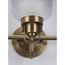 Archie 3 Light Antique Nickel Clear Double Prismatic Glass Coastal Bath Vanity Light