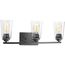 Debut 3 Light Graphite Farmhouse Bath Vanity Light
