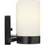 Elevate 2 Light Polished Chrome Etched White Glass Mid-Century Modern Bath Vanity Light