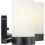 Elevate 3 Light Polished Chrome Etched White Glass Mid-Century Modern Bath Vanity Light