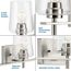 Calais 3 Light Matte Black Clear Glass New Traditional Bath Vanity Light