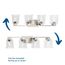 Gilmour 4 Light Modern Farmhouse Matte Black Clear Glass Bath Vanity Light