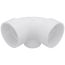 3" PVC DWV 90° Elbow (w/ 2" Side Inlet)