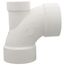 3" x 3" x 2" PVC DWV 90° Elbow (w/ 2" Low Heel Inlet)