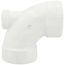 4" x 4" x 2" PVC DWV 90° Elbow (w/ 2" Low Heel Inlet)