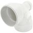 4" x 4" x 2" PVC DWV 90° Elbow (w/ 2" Low Heel Inlet)
