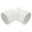 4" x 4" x 2" PVC DWV 90° Elbow (w/ 2" Low Heel Inlet)