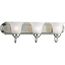 3 Light Brushed Nickel Alabaster Glass Traditional Bath Vanity Light