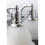 Madison 3 Light Polished Chrome Etched Glass Traditional Bath Vanity Light
