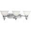 Madison 3 Light Polished Chrome Etched Glass Traditional Bath Vanity Light