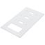 4-Gang Electrical Wall Plate, Combo, 3 Toggle & 1 Decora (White)