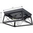 Briarwood 2 Light Textured and Cerused Black Farmhouse Style Flush Mount Ceiling Light