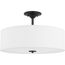 Inspire Graphite 3 Light 18" Semi-Flush Mount