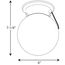 1 Light Glass Globe 6" Close-to-Ceiling