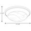 1 Light Alabaster Glass 11-1/2" Close-to-Ceiling