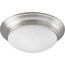 2 Light Alabaster Glass 14" Close-to-Ceiling