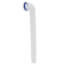 1-1/2" x 16" White Plastic Direct Connection Waste Arm, P37017