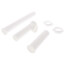1-1/2" White Plastic Direct Connect Disposer Kit w/ 13" Arm