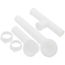 1-1/2" Trip Lever Tubular Bath Waste Kit Chrome Plated w/ 2 Hole Face Plate (PVC), P37509