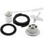 1-1/2" Trip Lever Tubular Bath Waste Kit Chrome Plated w/ 2 Hole Face Plate (PVC), P37509