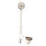 Tubular Trip Lever Bath Waste Full Kit - Polished Nickel (PVC)