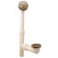 Tubular Trip Lever Bath Waste Full Kit - Polished Stainless (PVC)