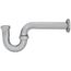 1-1/4" Chrome Plated Brass P-Trap, 17 GA L/CO, P38003