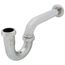 1-1/4" Chrome Plated Brass P-Trap, 17 GA L/CO, P38003
