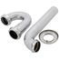 1-1/4" Chrome Plated Brass P-Trap, 17 GA L/CO, P38003