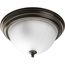 2 Light Melon 13-1/4" Close-to-Ceiling