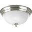1 Light Dome Glass 11-3/8" Close-to-Ceiling