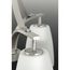 Leap 5 Light Brushed Nickel Etched Opal Glass Modern Chandelier Light