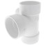 3" PVC DWV Sanitary Tee w/ 1-1/2" Left Side Inlet
