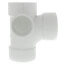 3" PVC DWV Sanitary Tee w/ 2" Left Side Inlet